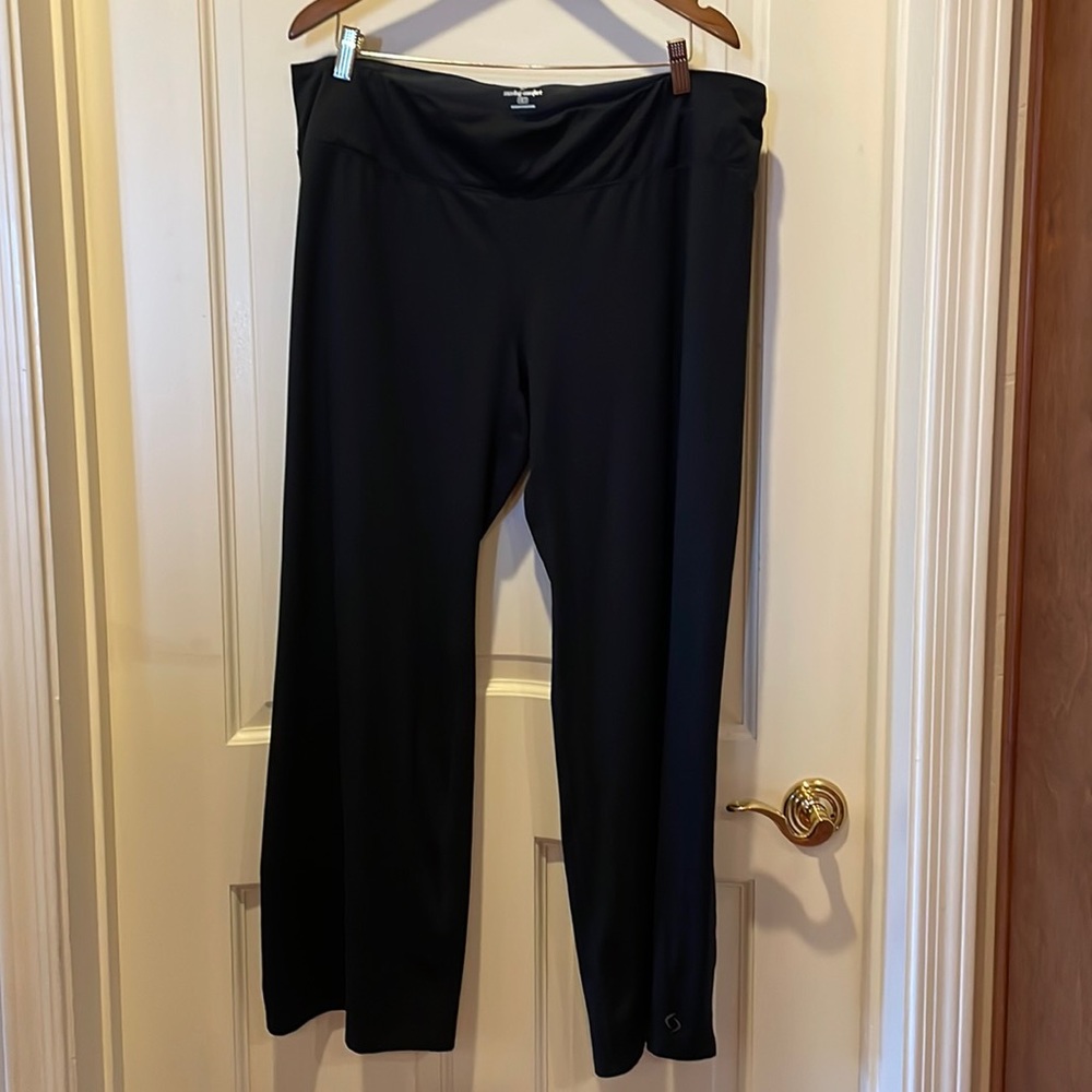 Moving Comfort work out pants, wider leg style
